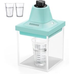 Resin Bubble Remover Machine, Resin Vacuum Chamber 5-9 Mins Quick Remove Bubbles, 95kPa Resin Degassing Chamber, Compact Airless Machine for Epoxy, UV, Silicone, Art Resin Mold Casting (Mint Green)