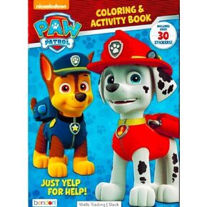 Paw Patrol Coloring Set - Bundle of Pup Activity Book with Stickers Featuring Chase, Marshall, Skye, Rubble, Rocky and Zuma | Paw Patrol Drawing Kit