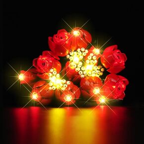 LED Lighting Kit for Lego Icons Bouquet of Roses, LED Light Compatible with Lego 10328 Building Block Models (Not Include Lego Set)