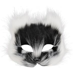 Holibanna Masquerade Fox Masks,Cat Masks Fox Masks Wolf Masks Plush Faux Masks Japanese Kabuki Masks Masks Animal Costume Headgear Pretend Cosplay Dress Up Accessory Prop
