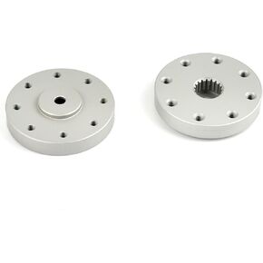 2PCS 18T Metal Servo Arm Horn Round Type Disc Steering Servo Horn for 60KG 80KG 150KG Servo Motor Compatible with Futaba Servos RC Robot Car Airplane Parts