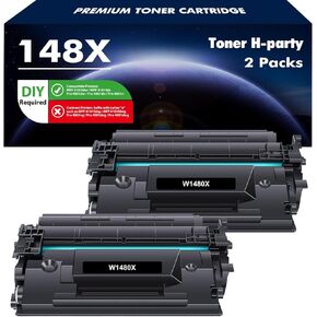 148X 148A Toner Cartridge Black High Yield 2 Pack Compatible Replacement for HP 148X 148A W1480X W1480A for HP Laserjet Pro 4001dw 4001dn 4001n MFP 4101fdw 4101fdn Printer Ink
