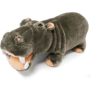 Ice King Bear Wild Animal Stuffed Animals Zoo Family Plush Toy (Hippo 14 Inches)