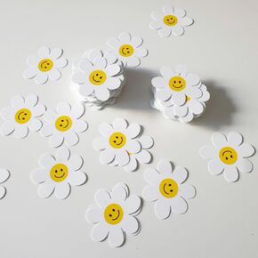 Flower Smiley Face Paper Gift Tags for Wedding Gift Tags, Baby Shower Tags, Kraft Hang Tags, Hanging Gift Labels, BakingTags