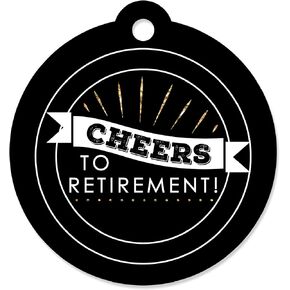 Big Dot of Happiness Happy Retirement - Retirement Party Favor Gift Tags (Set of 20)