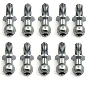 10 Pcs Silver Metal Hex Ball Head Screws for TT01 TT02 Sakura D5 1/10 RC Car Spare Parts Tool Universal Vehicle Bodies and Scale Accessories