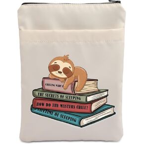 VAMSII Sloth Lovers Book Sleeve Chilling Made Ea The Secret Is of Sleeping Reading Journal Gift（ALIFETIME of SLEEPING）