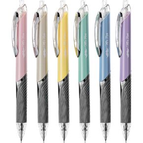 Mr. Pen- Retractable Gel Pens, 6 Pack, Black Ink Gel Pens, Pastel Barrels, Gel Pens Fine Point 0.5mm, Retractable Pens, Cute Pens, Gel Ink Pens, Aesthetic Pens for Journaling Fine Tip Pens