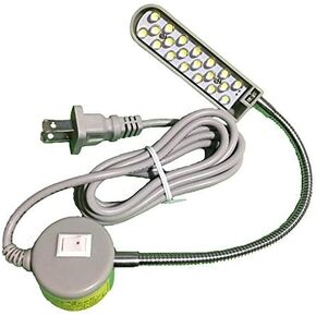 20 Led 110v Light Magnetic Mounting Base Working Gooseneck Lamp for Home or Sewing Machine