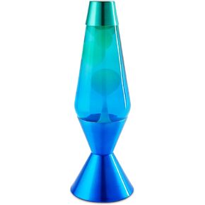 Spencer Gifts Lava® Lamp - 16.3" Ocean - The Original Motion Lamp - White Wax and Blue Liquid with Hand Painted Globe and Base Exclusive