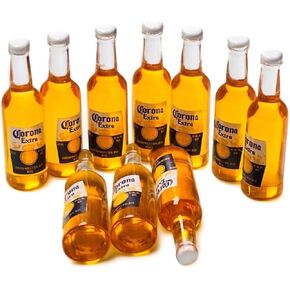 10Pcs Fake Beer Bottle,Mini Realistic Beers, Miniature Supplies,Bow Accessories, Cellphone Cabochons Decoden,Food Props, Fake Bake.