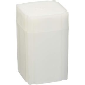 (5) Coinsafe Brand Square White Plastic (Silver Eagle) Size Coin Storage Tube Holders