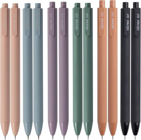 Gel Pens 0.5 mm Fine Needle Point Japanese Black Liquid Ink No Bleed for Writing Note Taking 12 Pack in Kuwait