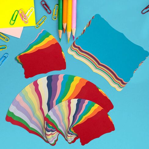 100 Sheets Colored Cardstock Blank Note Cards Colorful Thick Paper 92LB/250gsm Cards Stock for Business Cards, Invitations, Postcards, Photos, DIY Crafts, 20 Assorted Colors (3 x 5 Inch) in Kuwait