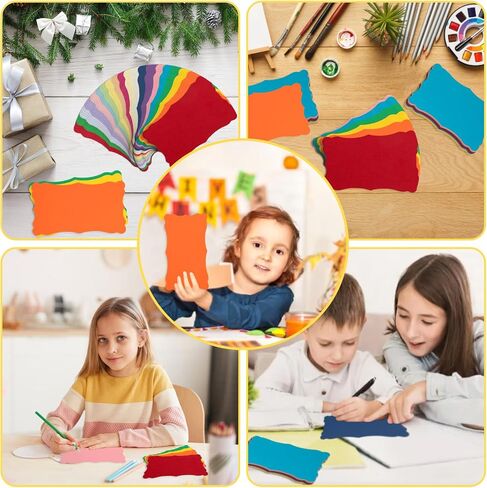 100 Sheets Colored Cardstock Blank Note Cards Colorful Thick Paper 92LB/250gsm Cards Stock for Business Cards, Invitations, Postcards, Photos, DIY Crafts, 20 Assorted Colors (3 x 5 Inch) in Kuwait