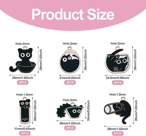 Cat Alloy Charms Pendants Cute Pet Cat Enamel Charms Flat Back Cartoon Animal Kitten Dangle Charms Colorful Cup Lamp Bubble Tea Cat for DIY Earrings Necklace Bracelet Jewelry Making in Saudi Arabia