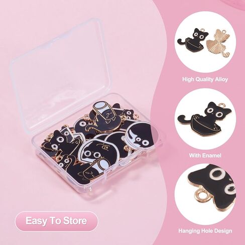 Cat Alloy Charms Pendants Cute Pet Cat Enamel Charms Flat Back Cartoon Animal Kitten Dangle Charms Colorful Cup Lamp Bubble Tea Cat for DIY Earrings Necklace Bracelet Jewelry Making in Saudi Arabia