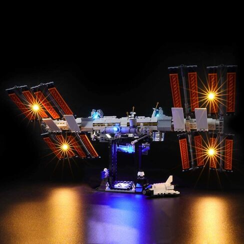 مجموعة إضاءة LED لمحطة الفضاء الدولية - متوافقة مع نموذج مكعبات البناء 21321 من Lego Ideas (مجموعة النماذج غير متضمنة) in Kuwait
