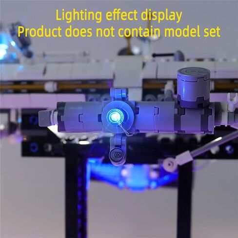 مجموعة إضاءة LED لمحطة الفضاء الدولية - متوافقة مع نموذج مكعبات البناء 21321 من Lego Ideas (مجموعة النماذج غير متضمنة) in Kuwait