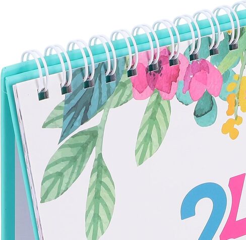 Tofficu 2024-2025 Desk Calendar: 2025 Desk Calendar, Monthly Desktop Calendar, Standing Flip Calendar, Personal Daily Planner for Home Office Supplies 2024.07-2025.12 B in Saudi Arabia