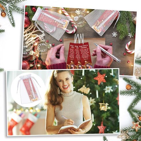 24 Pcs Christmas Christian Gifts Bulk Nativity Scene Church Gifts in Bulk, Include 12 Christmas Christian Bookmarks 12 Christmas Bible Verse Pen for Adult Church Sunday School Party Favors in Saudi Arabia