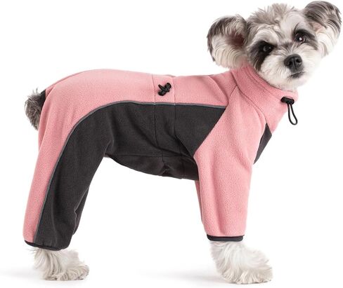 Petquares Fleece Dog Coat-Pullover Full Body Warm Dog Jumpsuit with Legs, Soft Pet Windproof Jacket for Small Dogs, Dog Bodysuit in Saudi Arabia