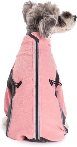 Petquares Fleece Dog Coat-Pullover Full Body Warm Dog Jumpsuit with Legs, Soft Pet Windproof Jacket for Small Dogs, Dog Bodysuit in Saudi Arabia
