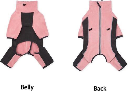 Petquares Fleece Dog Coat-Pullover Full Body Warm Dog Jumpsuit with Legs, Soft Pet Windproof Jacket for Small Dogs, Dog Bodysuit in Saudi Arabia