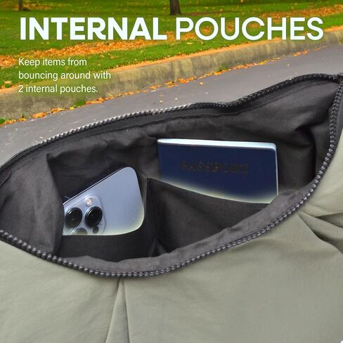 محفظة Nupouch Boho للنساء - محفظة بوهو واسعة من النايلون المقاوم للماء، حقيبة كتف مقاس 17 بوصة × 15 بوصة للكمبيوتر المحمول in Saudi Arabia
