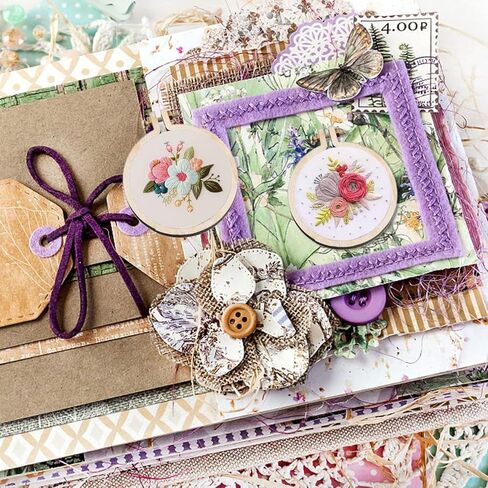 Mini Wood Embroidery Hoop, Wooden Crossing Stitch Hoop Embroidery Hoop Display Frame Round Embroidery Hoop Display Frame for DIY Embroidery Necklace Pendant and Keychain (25Pcs 40mm) in Kuwait