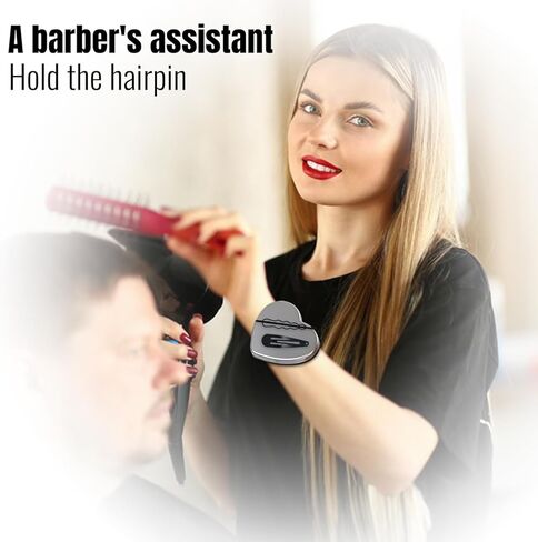 3 عبوات من سوار معصم حامل الدبوس المغناطيسي - سوار معصم من السيليكون باللون الأرجواني والأخضر والأسود - سوار معصم مغناطيسي لدبوس الخياطة، ومشابك الشعر، ودبوس مصفف الشعر (شكل قلب) in Kuwait