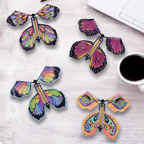 Butterfly Explosion Gift Box, Exploding Gifts Box with 4Pcs Butterflies, Flying Butterfly Surprise Box, Surprise Gifts Box for Birthday, Christmas, Wedding, Thanksgiving,Pink in Saudi Arabia