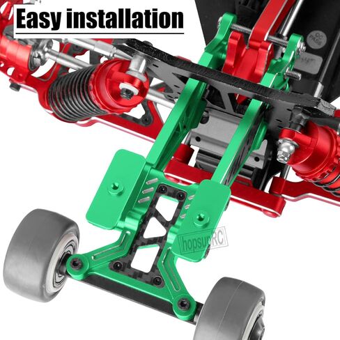 RC Aluminum Upgrades Part Wheelie Bar Set&Wing Mount for 1/8 Kraton 6S BLX,Typhon 6S BLX,Outcast 6S BLX,Notorious 6S BLX,Talion 6S BLX.AR320366,AR320347.(Red) in Saudi Arabia