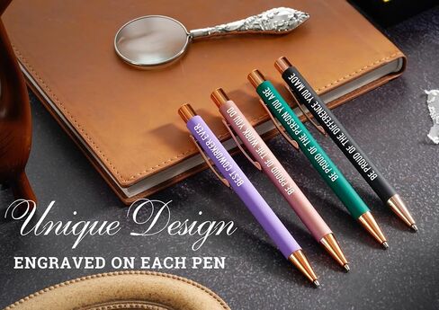 InnoBeta Farewell Gifts for Coworkers, Ballpoint Pen Set of 4, Coworker Leaving Goodbye gifts for women, Cool Funny New Job Presents for Birthday, Christmas - Best Coworker Ever - Gold in Saudi Arabia