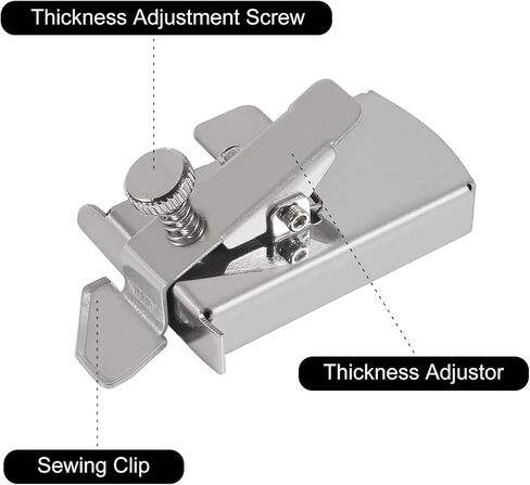 قطعتان من دليل التماس المغناطيسي لآلة الخياطة، مشابك دليل الخياطة، قدم الضغط من الفولاذ المقاوم للصدأ، دليل هيمر، مسطرة الخياطة، مقياس عالمي لتحديد الحواف، ملحقات لوازم الخياطة متعددة الوظائف in Kuwait