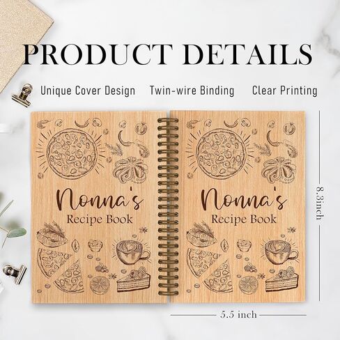 QLMX Mawmaw Gifts Recipe Lined Journal Notebook, Mawmaw Grandma Spiral Notebooks for Kitchen, Mothers Day Birthday Gifts for Grandma, Recipe Book to Write in Your Own Recipes, 5.5X8.3In in Kuwait