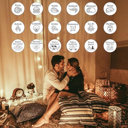 Food Decision Anniversary Christmas Date Night Gifts for Couples Husband Wife Boyfriend Girlfriend Valentines Day Gifts for Him Her Wedding Birthday Gift 5th Wood Anniversary for Him Her in Saudi Arabia