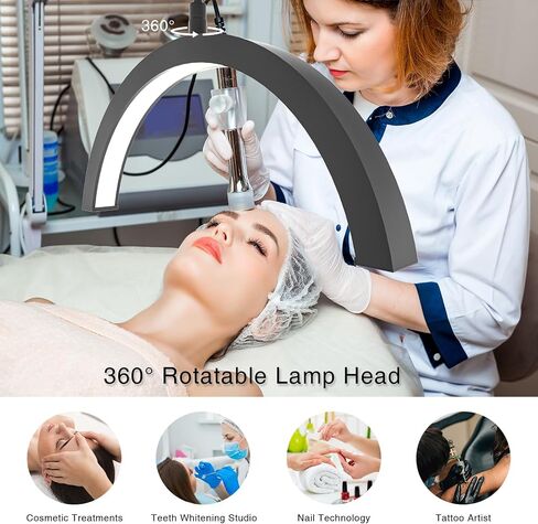 Half Moon Light for Lash Extension, 20in Lash Light for Eyelash Tech, LED Lash Lamp for Tattoo Artists, Nail Tech, Esthetician in Saudi Arabia