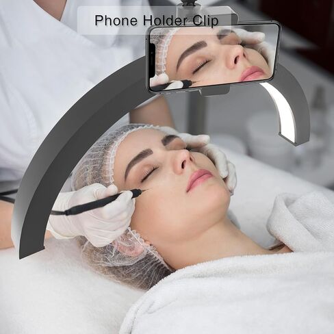 Half Moon Light for Lash Extension, 20in Lash Light for Eyelash Tech, LED Lash Lamp for Tattoo Artists, Nail Tech, Esthetician in Saudi Arabia