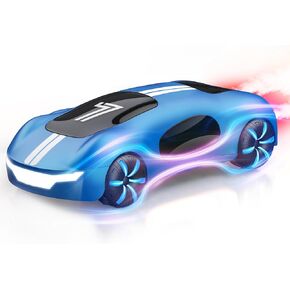Remote Control Toy Car with Illuminated Wheels, Blue