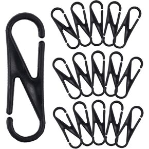 100pcs Mask Lanyard Hook Snap Clips DIY Mask Cover Lanyard Plastic Durable Lobster Clasp for Lanyard Zipper Pull Plant Hanger ID Card