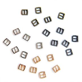 3mm/0.12'' (Inner Diameter) Super Tiny Buckles, Mini Buckles, in 4 colors, Perfect for Doll Clothes Sewing Projects (20PCS)