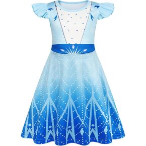 Girls Princess Dresses Toddler Kids Costume Birthday Party Dress Halloween Cosplay Outfits