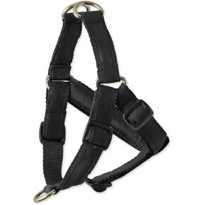 Adjustable Recycled Ribbon Dog Harness for All Pet Breeds, Black, Small