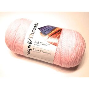 Soft Classic Yarn by Loops & Threads - 354 Yards - Light Pink