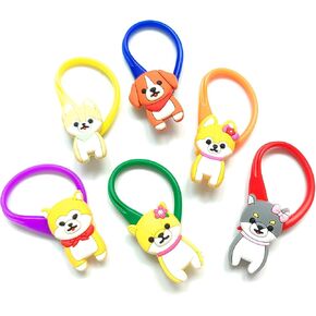 AVIRGO Colorful Soft Zipper Pulls Zipper Tab Zipper Tags Pulls Zipper Extension Zip Fixer for Backpacks, Jackets, Luggage, Purses, Handbags Party Favors Set of 6