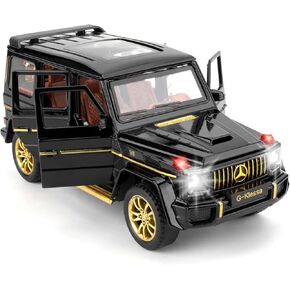 1/32 Scale Car Model Compatible for Collectible Benz G63 AMG Diecast Toy Vehicle, Zinc Alloy Pull Back Toy Car with Sound and Light for Adult Boys Girls 3 4 5 6 7 8（White）