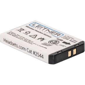 Leitner Genuine Replacement Battery for LH470, LH475, LH570, LH575, LH670, and LH675 – Works with All Premium Plus Headsets - 2 Pack