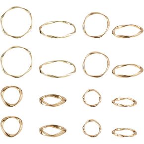 PH PandaHall 200pcs 4 Colors Alloy Linking Rings Tibetan Style Circle Frames Charms Links Jewelry Connectors for Necklaces Bracelets Jewelry Dangle Earring Making
