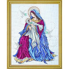 Tobin Counted Cross Stitch, Madonna and Child, 12 by 15 inches